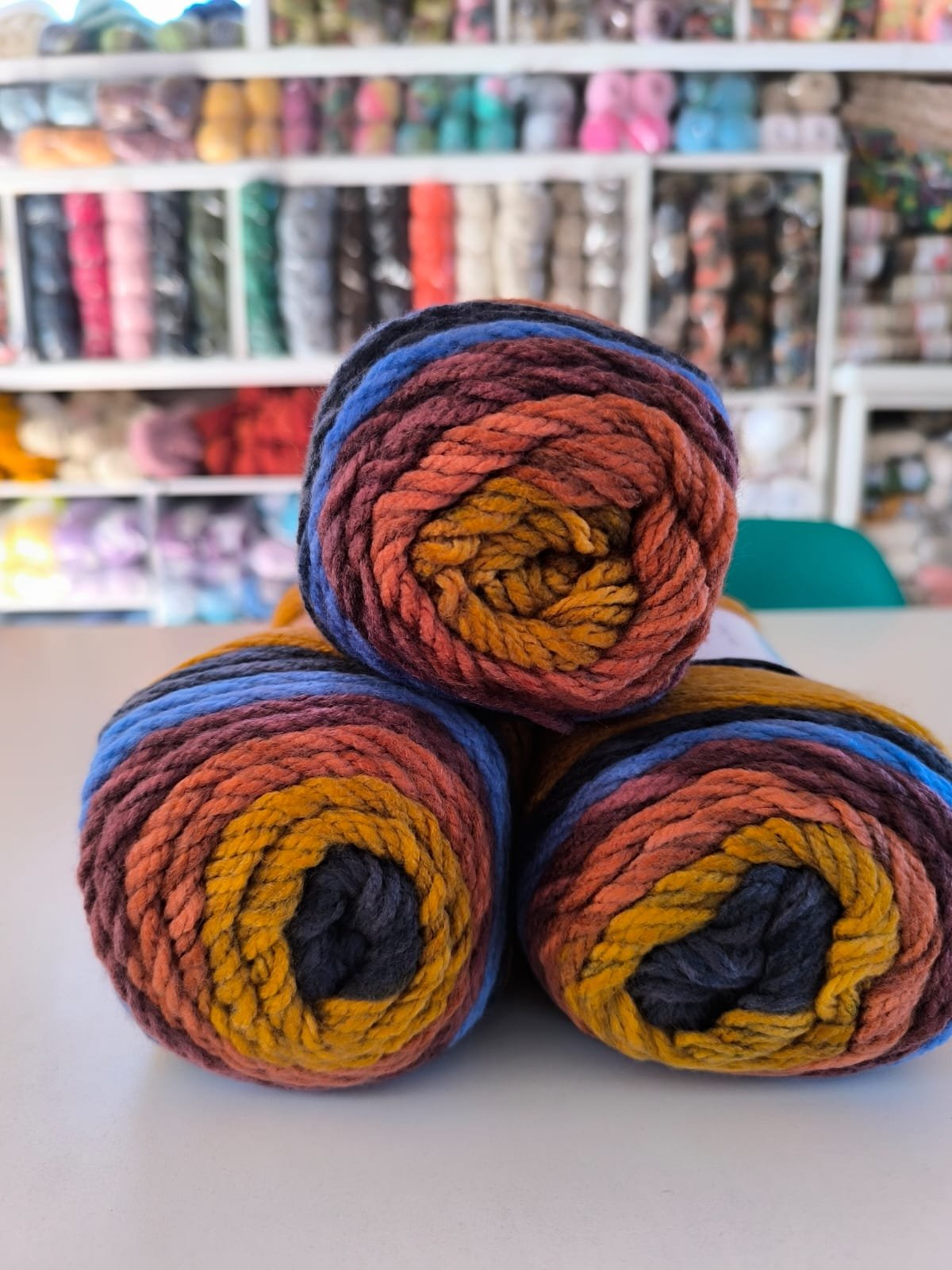 Magic pool de círculo - Mostaza/Azules