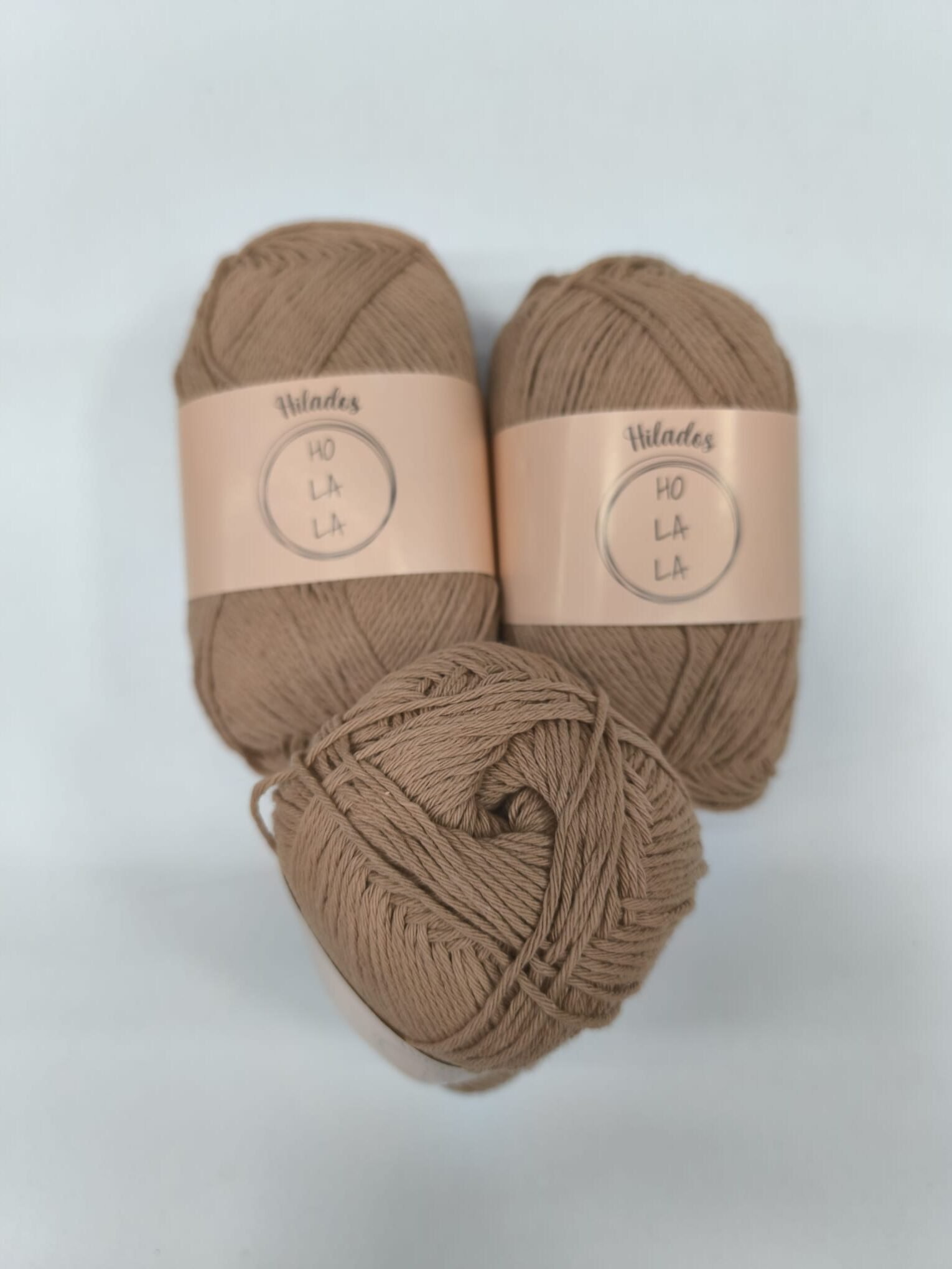 Hilo de algodón peinado - Tostado