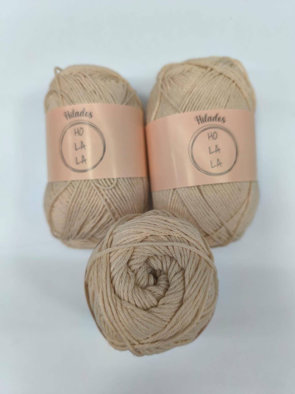 Hilo de algodón peinado - Arena