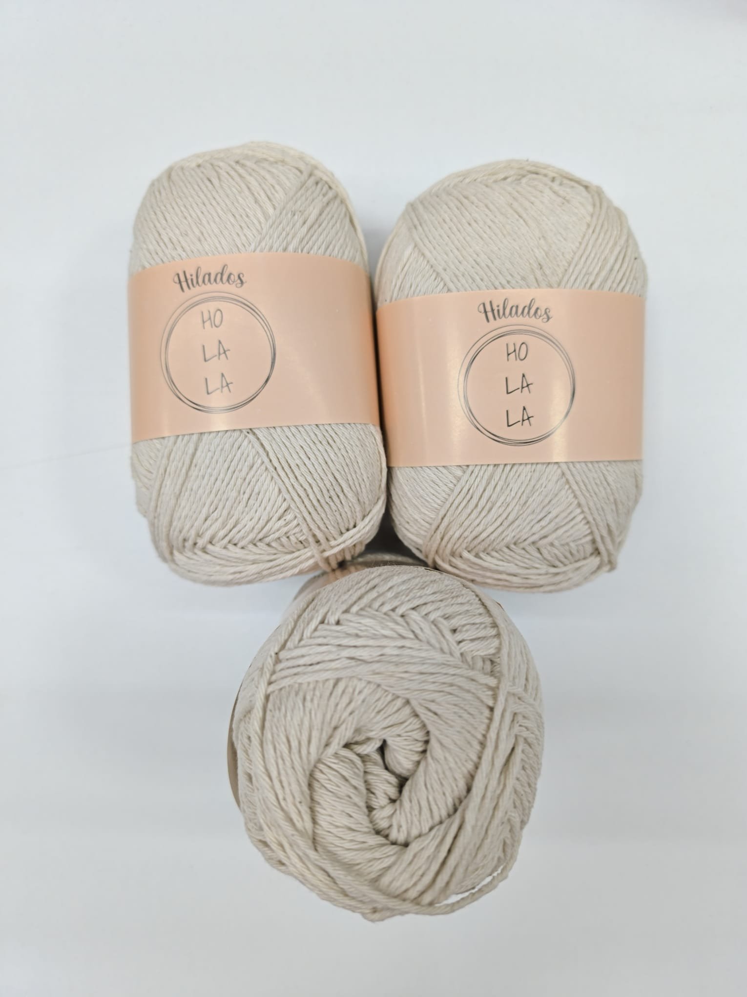 Hilo de algodón peinado - Crudo